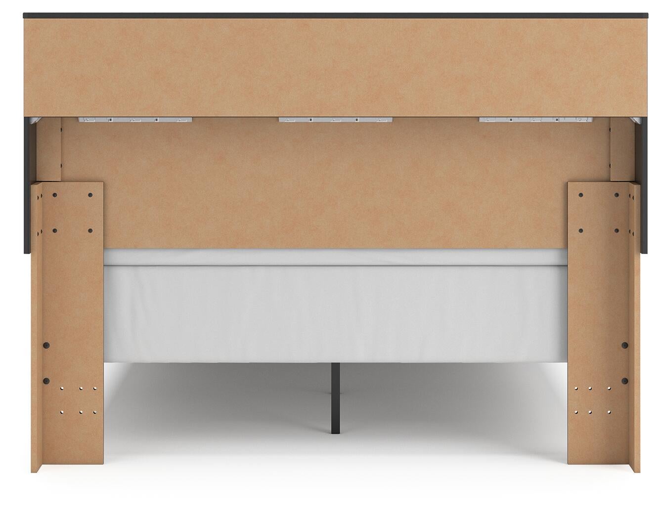 Jonnifer Queen Bookcase Panel Bed