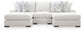 Wynncroft Manor 3-Piece Double Chaise Sectional