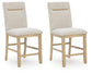 Crendlin Upholstered Barstool (2/CN)