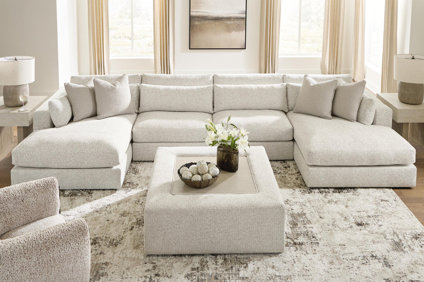 Stonecroft Manor 4-Piece Double Chaise Sectional