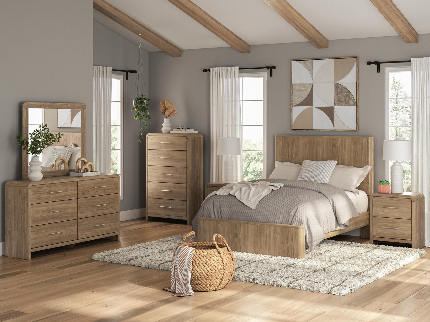 Dovander Full Panel Platform Bed