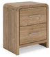 Dovander Two Drawer Night Stand