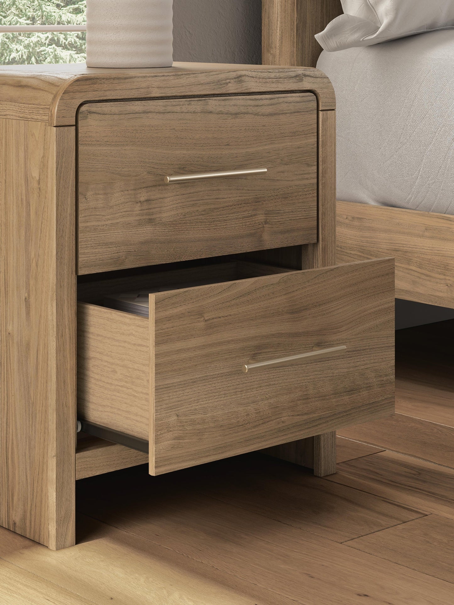 Dovander Two Drawer Night Stand