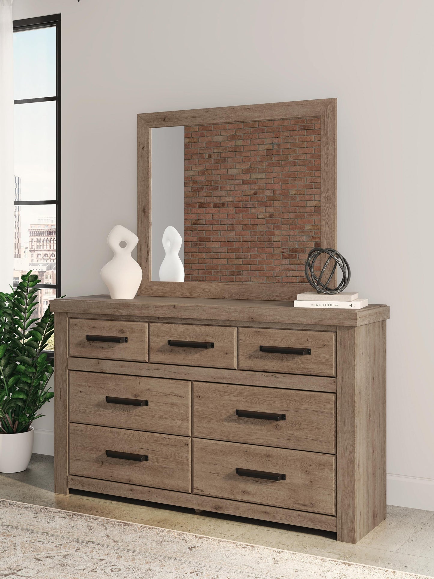 Garistyn King Panel Storage Bed, Dresser, Mirror, Chest and Nightstand
