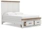 Savonport Queen Panel Storage Bed. Dresser, Mirror and Nightstand
