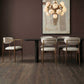 Moxie Dining Arm Chair, Walnut/White