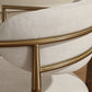 Moxie Dining Arm Chair, Walnut/White