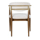 Moxie Dining Arm Chair, Walnut/White