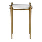 Nahunta Accent Table, Antique Brass