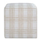 Joie Ottoman, Porcelain Plaid