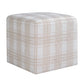 Joie Ottoman, Porcelain Plaid