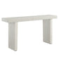 Hagan Indoor-Outdoor Console Table, Limestone, 2 CARTONS