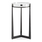 Midas Round Accent Table, Dark Bronze