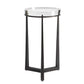 Midas Round Accent Table, Dark Bronze