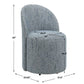 Roll With It Dining Chair, Denim