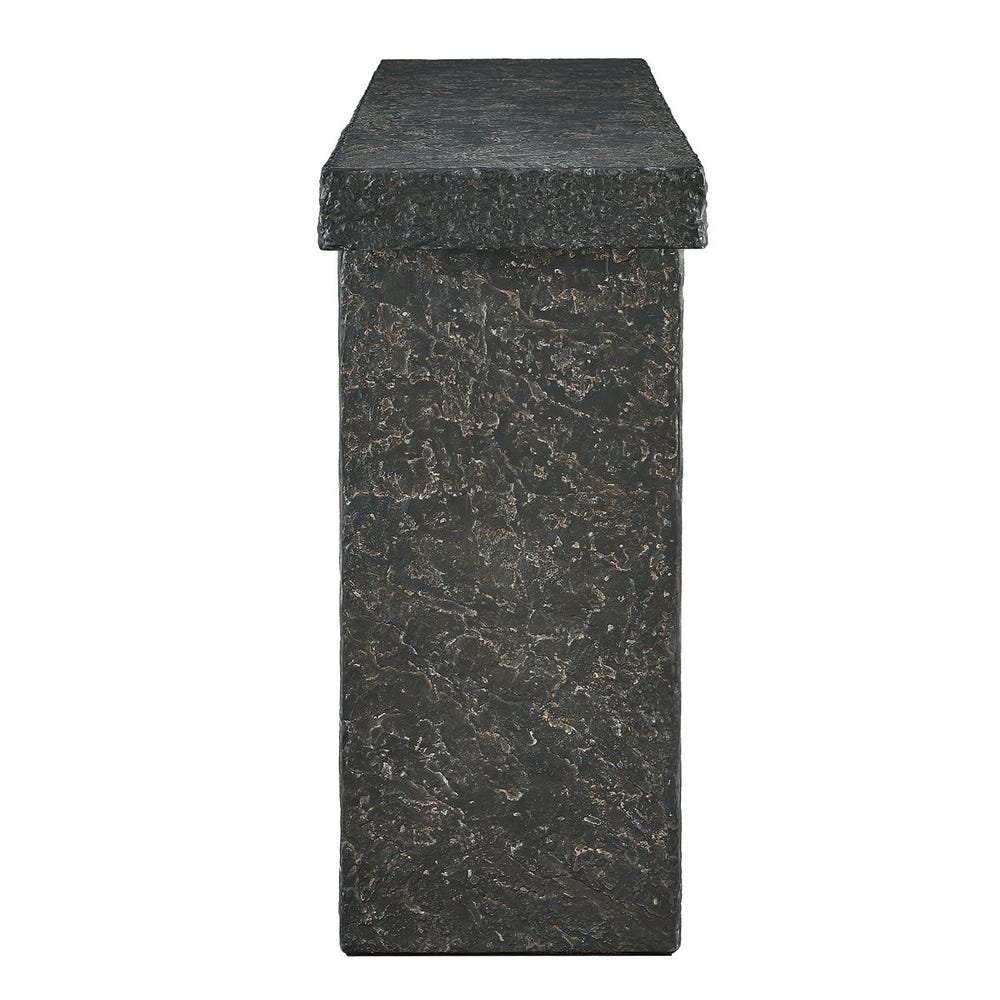 Hagan Indoor-Outdoor Console Table, Natural Slate, 2 CARTONS