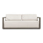 Remsen Outdoor 3 Seater Sofa, Weathered Gray/Oyster