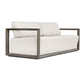 Remsen Outdoor 3 Seater Sofa, Weathered Gray/Oyster