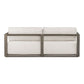 Remsen Outdoor 3 Seater Sofa, Weathered Gray/Oyster