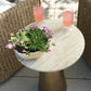 Midsummer Indoor-Outdoor Accent Table, Brass, 2 Cartons
