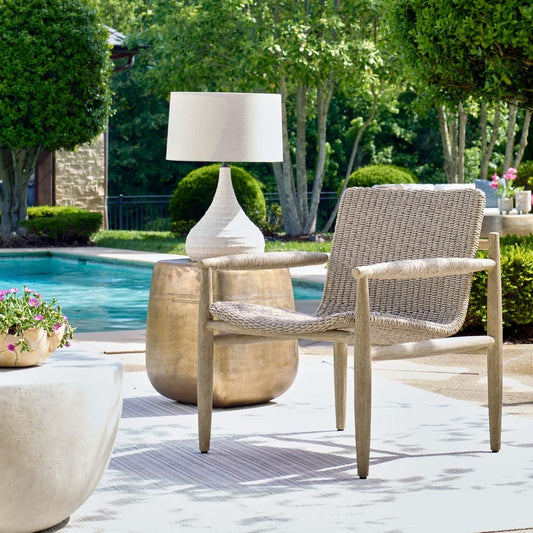 Sumba Outdoor Lounge Chair, Oatmeal