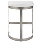Ivanna Counter Stool, Silver - White