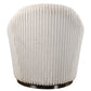 Crue Swivel Chair, Ivory