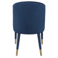 Brie Armless Chair, Sapphire, 2 Per Box, Priced Each