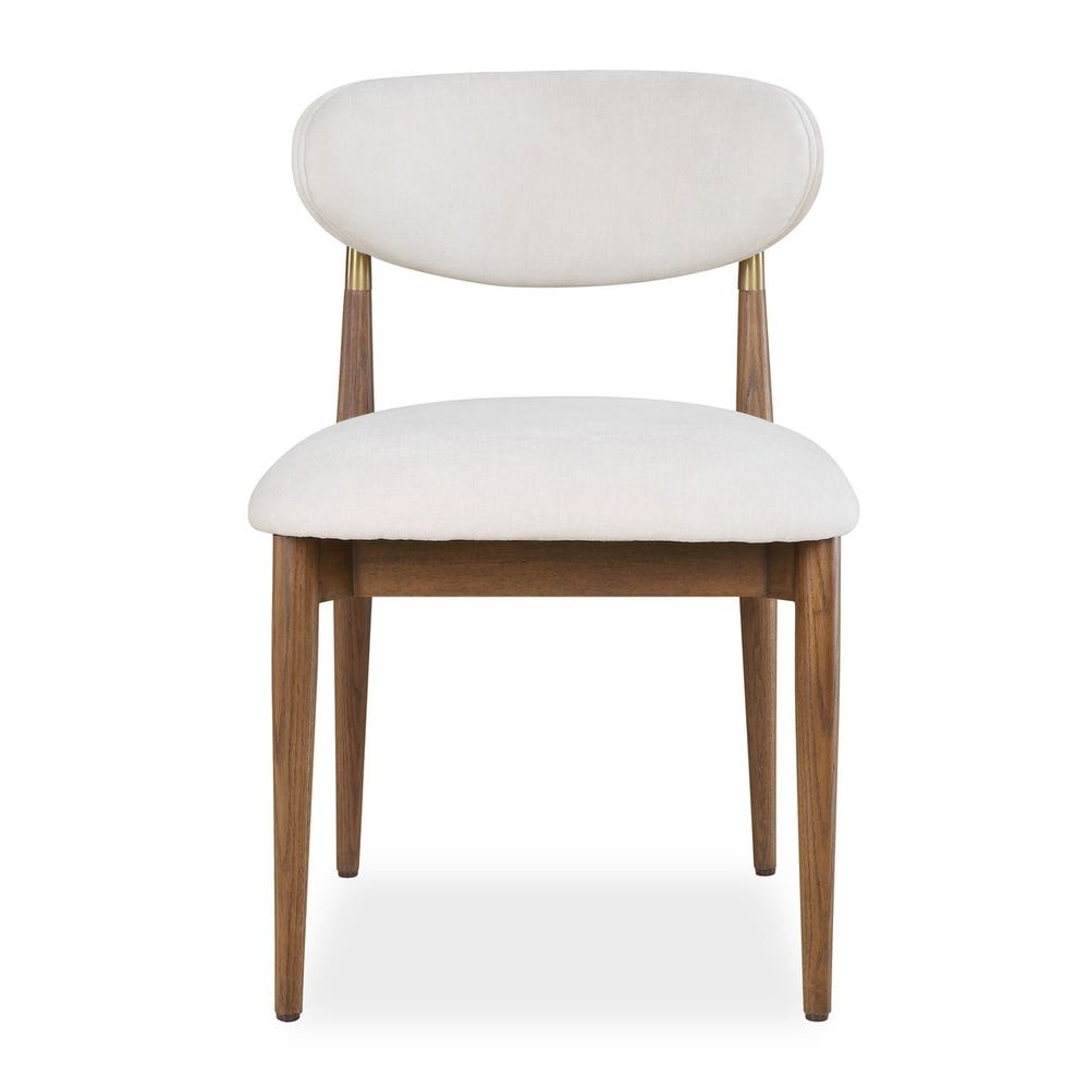 Moxie Armless Dining Chair,Walnut/White,2Per Box,Priced Each