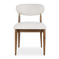 Moxie Armless Dining Chair,Walnut/White,2Per Box,Priced Each
