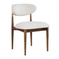 Moxie Armless Dining Chair,Walnut/White,2Per Box,Priced Each
