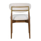 Moxie Armless Dining Chair,Walnut/White,2Per Box,Priced Each