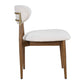 Moxie Armless Dining Chair,Walnut/White,2Per Box,Priced Each