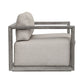 Remsen Outdoor Lounge Chair, Weathered Gray/Dove