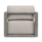 Remsen Outdoor Lounge Chair, Weathered Gray/Dove