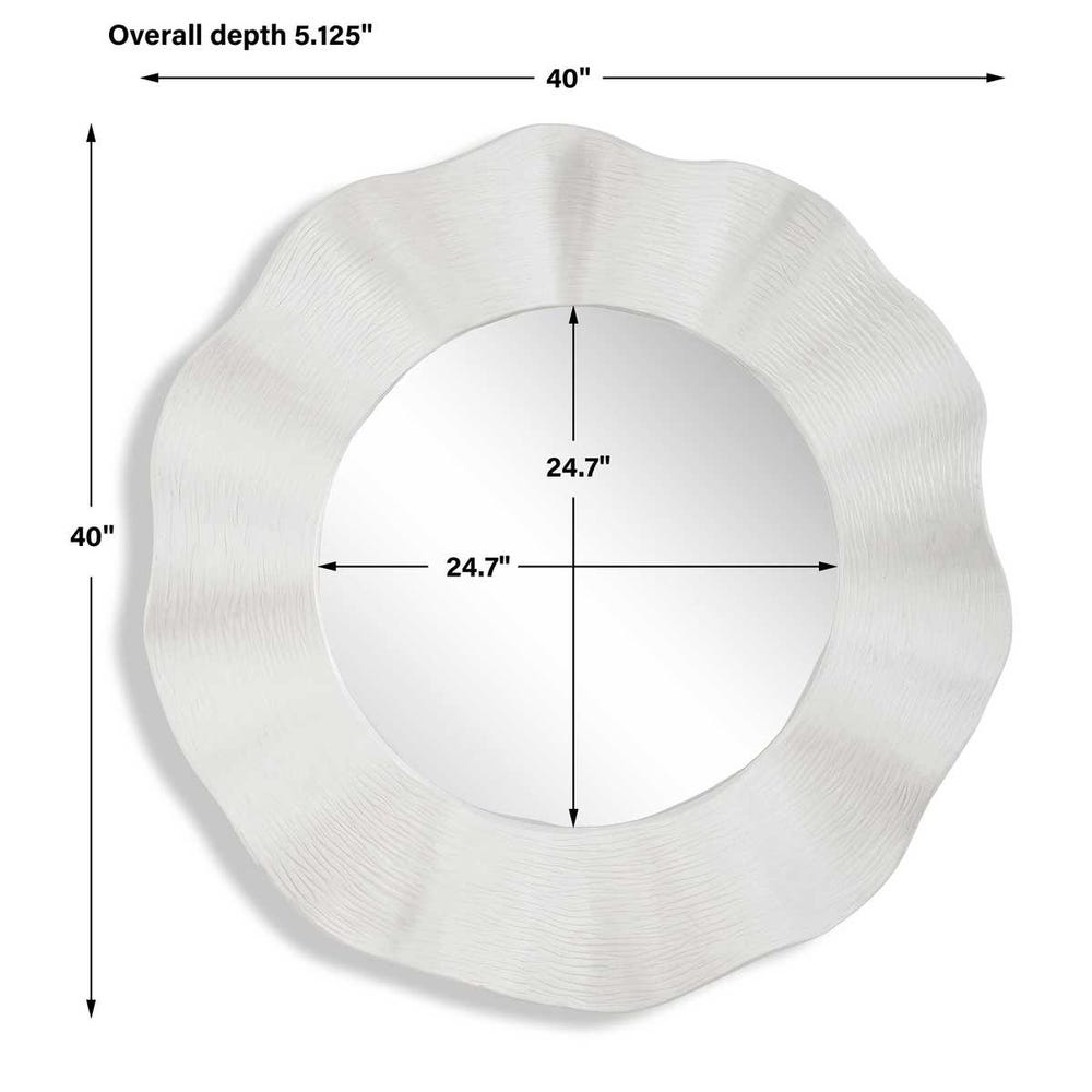 Wave Length Round Mirror