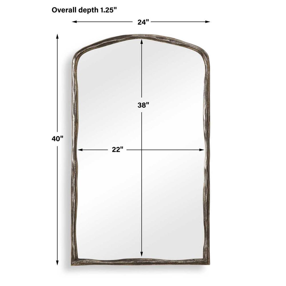 Hammered Arch Mirror