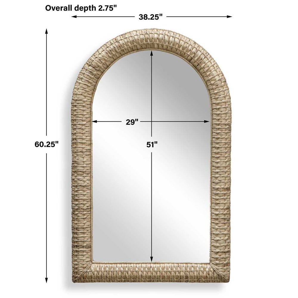Twisted Seagrass Arch Mirror