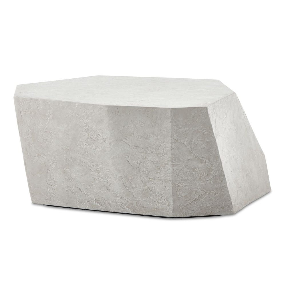 Parra Indoor-Outdoor Coffee Table, Limestone