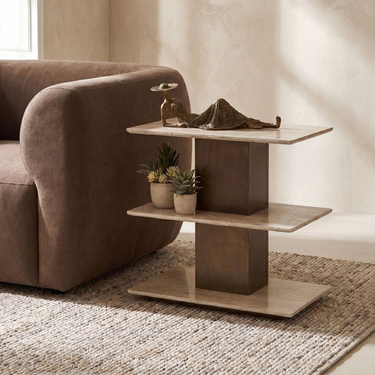 Travertini Accent Table