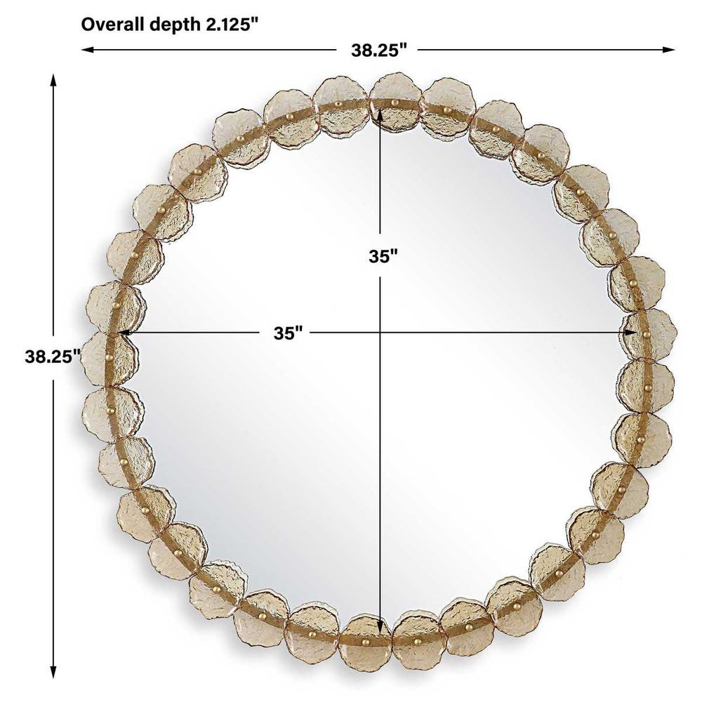 Nolina Round Mirror, 2 CARTONS