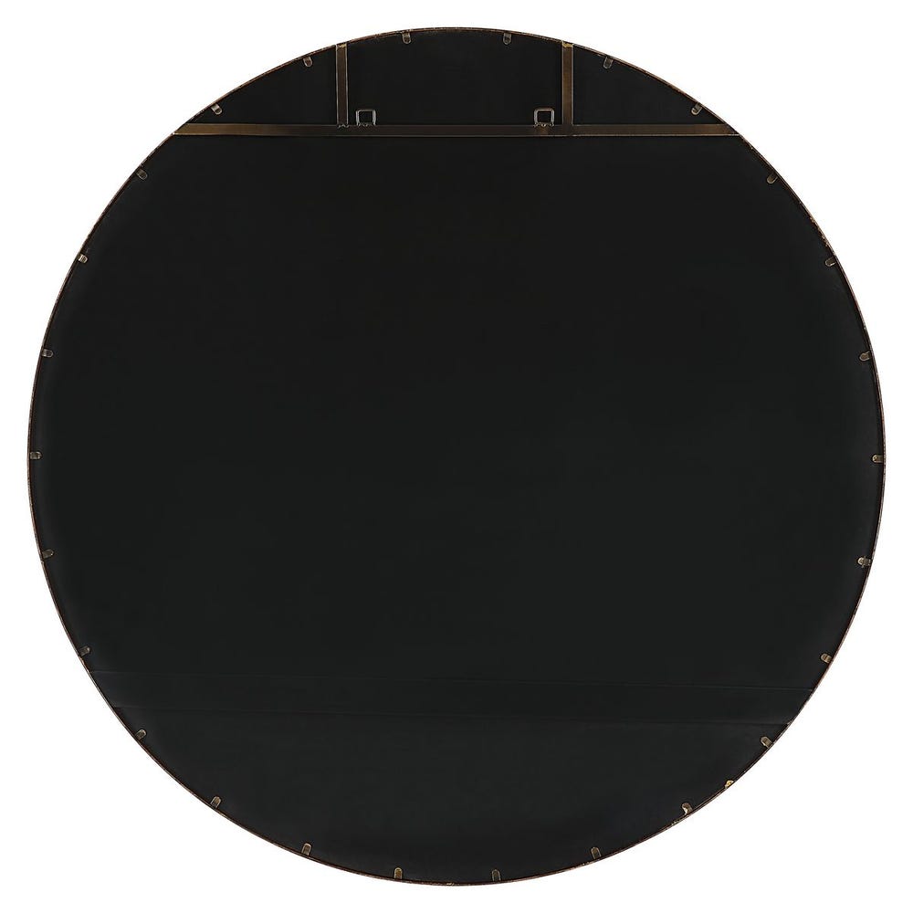 Junius Large Round Mirror, Gold