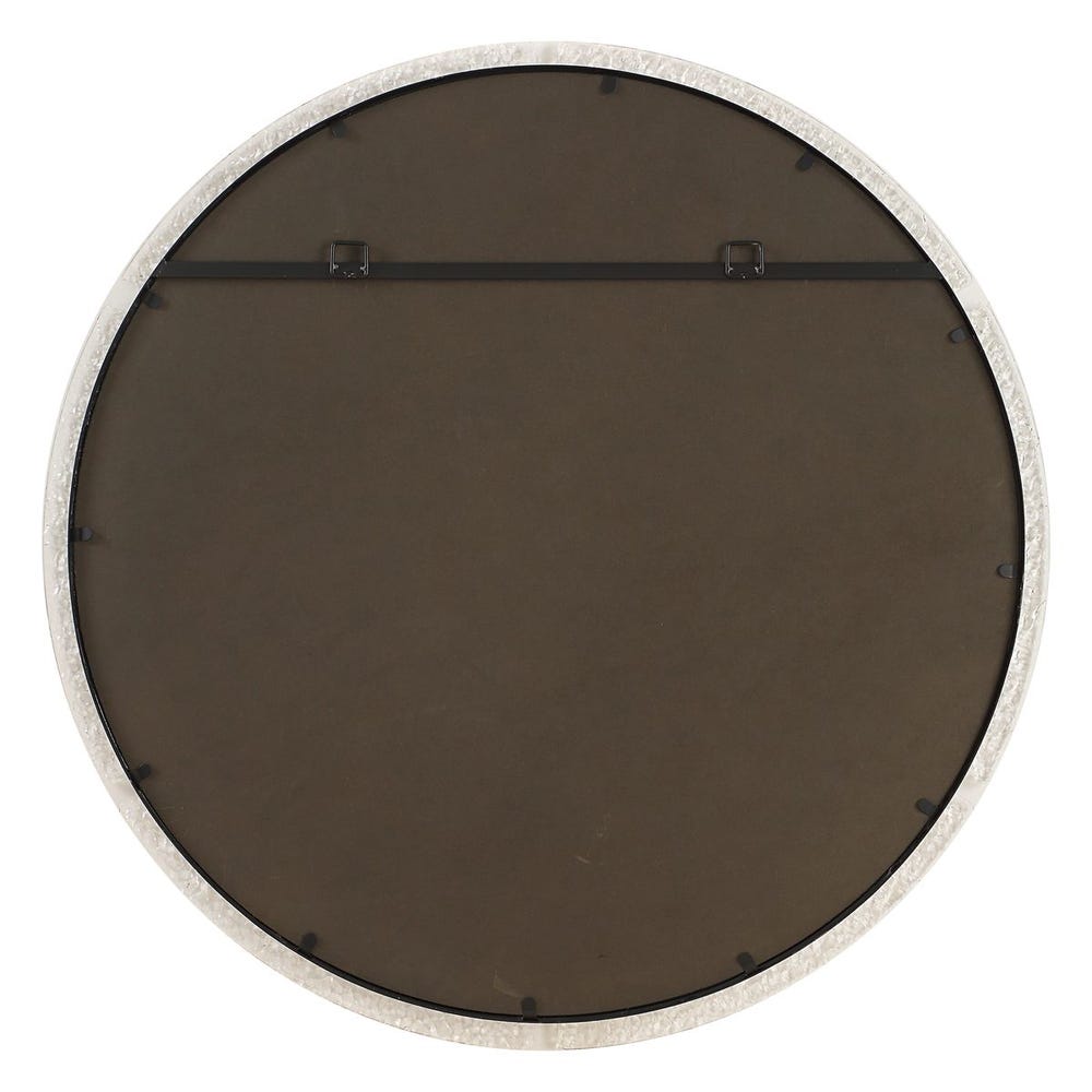 Crystalline Round Mirror