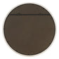 Crystalline Round Mirror