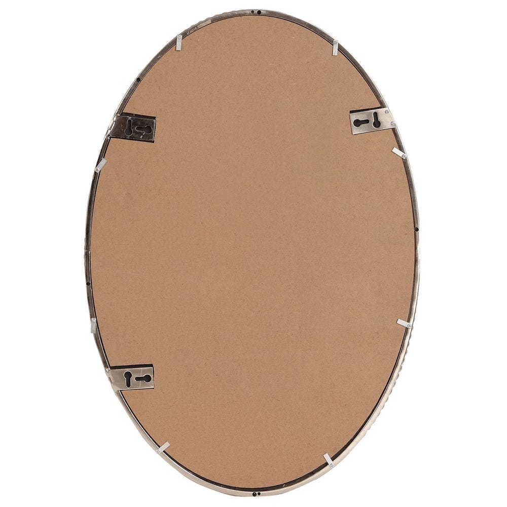 Sherise Oval Mirror, Nickel