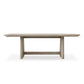 Harbor Herringbone Indoor-Outdoor Dining Table, 2 CARTONS