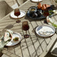 Harbor Herringbone Indoor-Outdoor Dining Table, 2 CARTONS