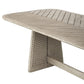 Harbor Herringbone Indoor-Outdoor Dining Table, 2 CARTONS