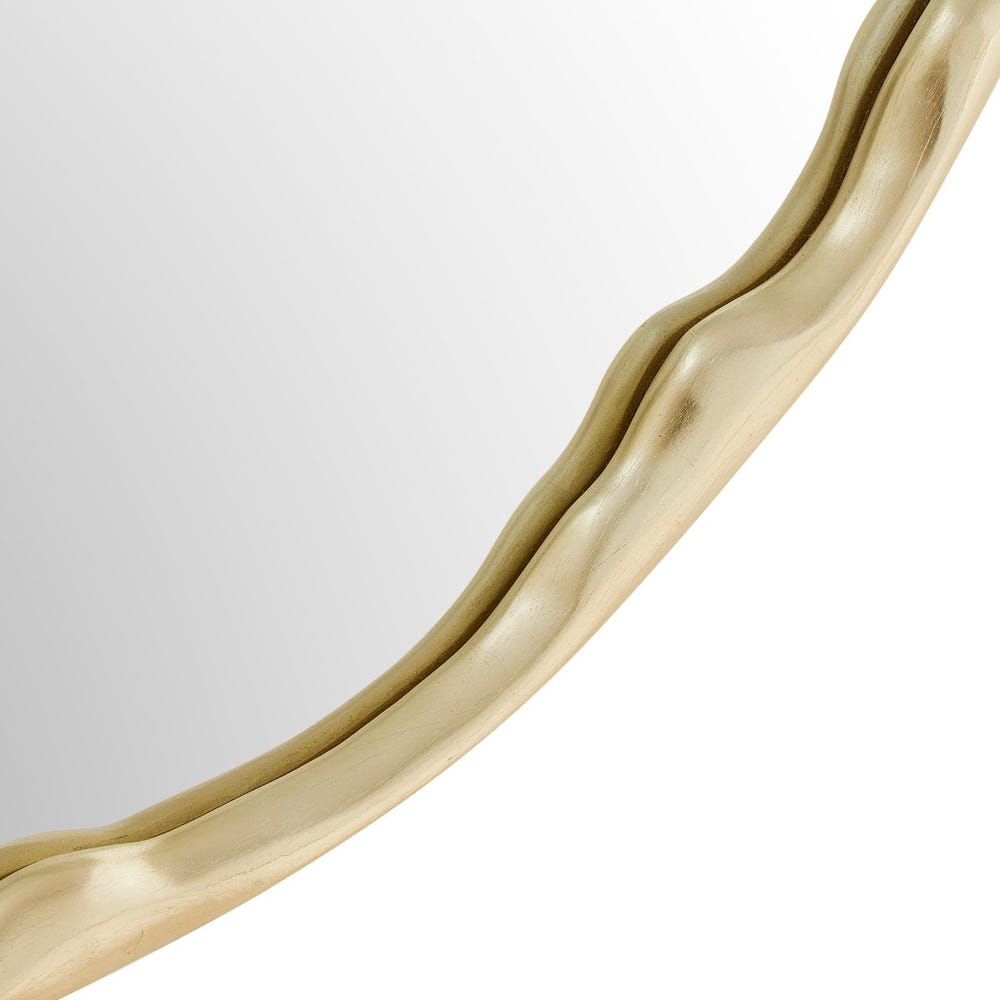Crinkle Round Mirror