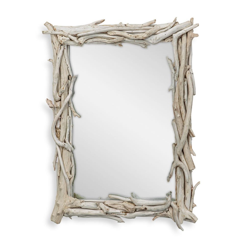 Rooted Reflection Mirror, Bleached